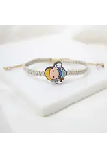 My Saint My Hero Tiny Saints Archangel Michael Bracelet - Adult / Tan