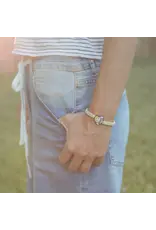 My Saint My Hero Tiny Saints Archangel Michael Bracelet - Adult / Tan