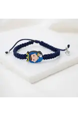 My Saint My Hero Tiny Saints Mary, Blessed Mother Bracelet - Adult / Black