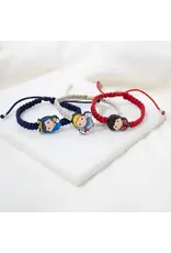 My Saint My Hero Tiny Saints Mary, Blessed Mother Bracelet - Adult / Black