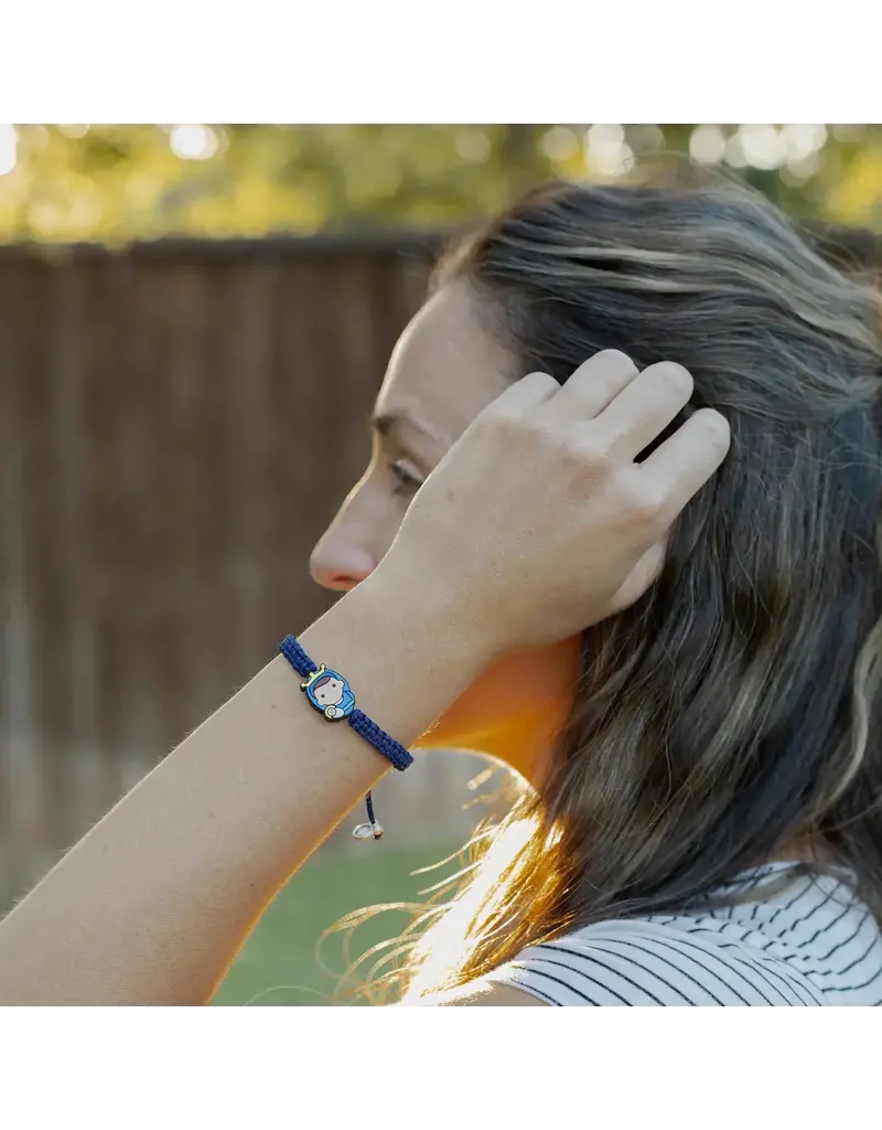 My Saint My Hero Tiny Saints Mary, Blessed Mother Bracelet - Adult / Black