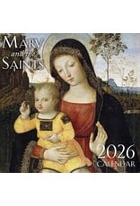 Tan Books 2026  Mary and the Saints Wall Calendar