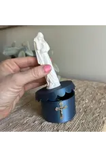 Be Still Prayer Space 3D Printed Miraculous Medal Madonna Keepsake Box | Dark Blue