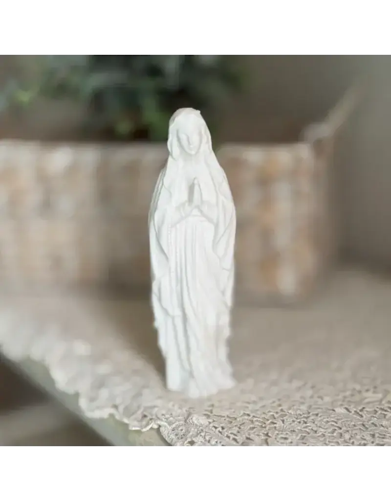 Be Still Prayer Space 3D Printed Praying Mary Statue, 7" | Be Still Prayer Space
