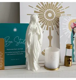 Be Still Prayer Space 3D Printed Praying Mary Statue, 7" | Be Still Prayer Space