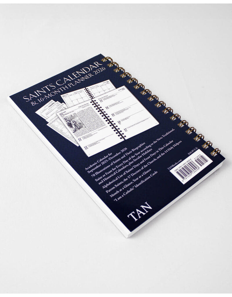 Tan Books 2026 Saints Calendar & Planner
