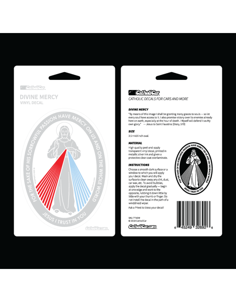 CatholiCar Divine Mercy Decal
