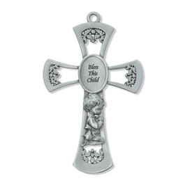 McVan 6" Pewter Baby Boy Cross