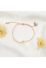 My Saint My Hero Hope Sunflower Bracelet - Tan
