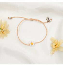 My Saint My Hero Hope Sunflower Bracelet -Tan