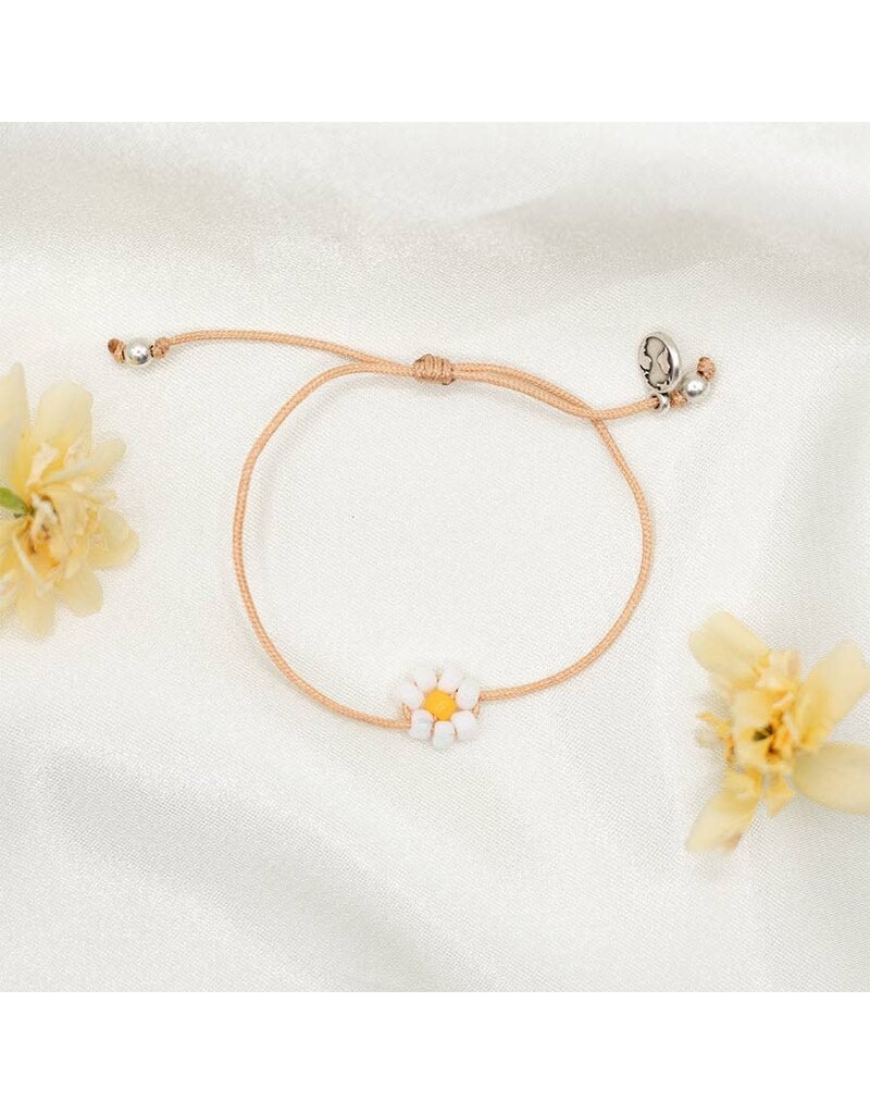 My Saint My Hero Hope Sunflower Bracelet - Tan