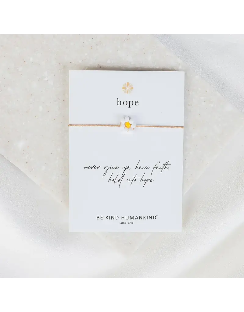 My Saint My Hero Hope Sunflower Bracelet - Tan