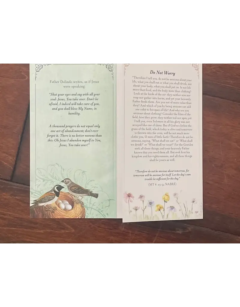 Full of Grace USA The Rosary of Abandonment. A Prayer of Fr Dolindo Ruotolo, Trifold Card