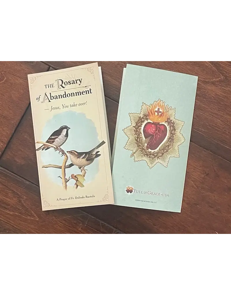 Full of Grace USA The Rosary of Abandonment. A Prayer of Fr Dolindo Ruotolo, Trifold Card