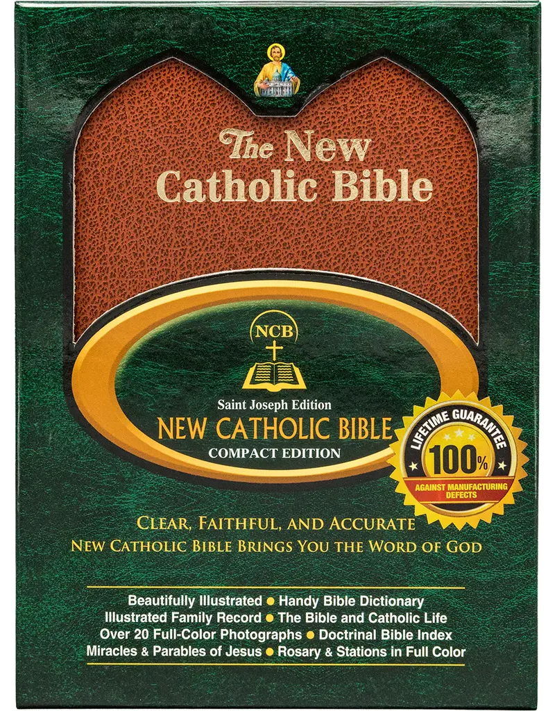 Catholic Book Publishing Corp NCB St. Joseph Compact Size Edition-Brown Simulated Leather (#606/10BN)