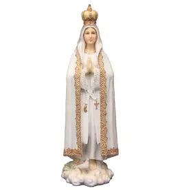 Goldscheider of Vienna Our Lady of Fatima Statue in Color 10"