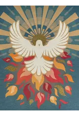 Be Still Prayer Space 9.5 x 12" Gold Framed Holy Spirit