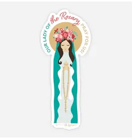 Be Still Prayer Space Our Lady of the Rosary Sticker with Card | Be Still Prayer Space