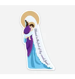 Be Still Prayer Space Madonna & Child Sticker with Card | Be Still Prayer Space