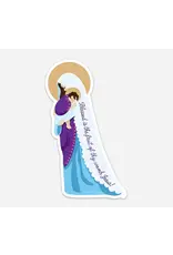 Be Still Prayer Space Madonna & Child Sticker with Card | Be Still Prayer Space