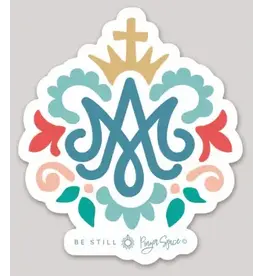Be Still Prayer Space Auspice Maria Sticker | Be Still Prayer Space