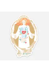 Be Still Prayer Space Guardian Angel Sticker with Card | Be Still Prayer Space