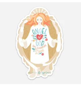 Be Still Prayer Space Guardian Angel Sticker with Card | Be Still Prayer Space