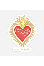 Be Still Prayer Space Sacred Heart of Jesus Sticker with Card | Be Still Prayer Space