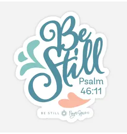 Be Still Prayer Space Be Still Words Sticker with Card | Be Still Prayer Space