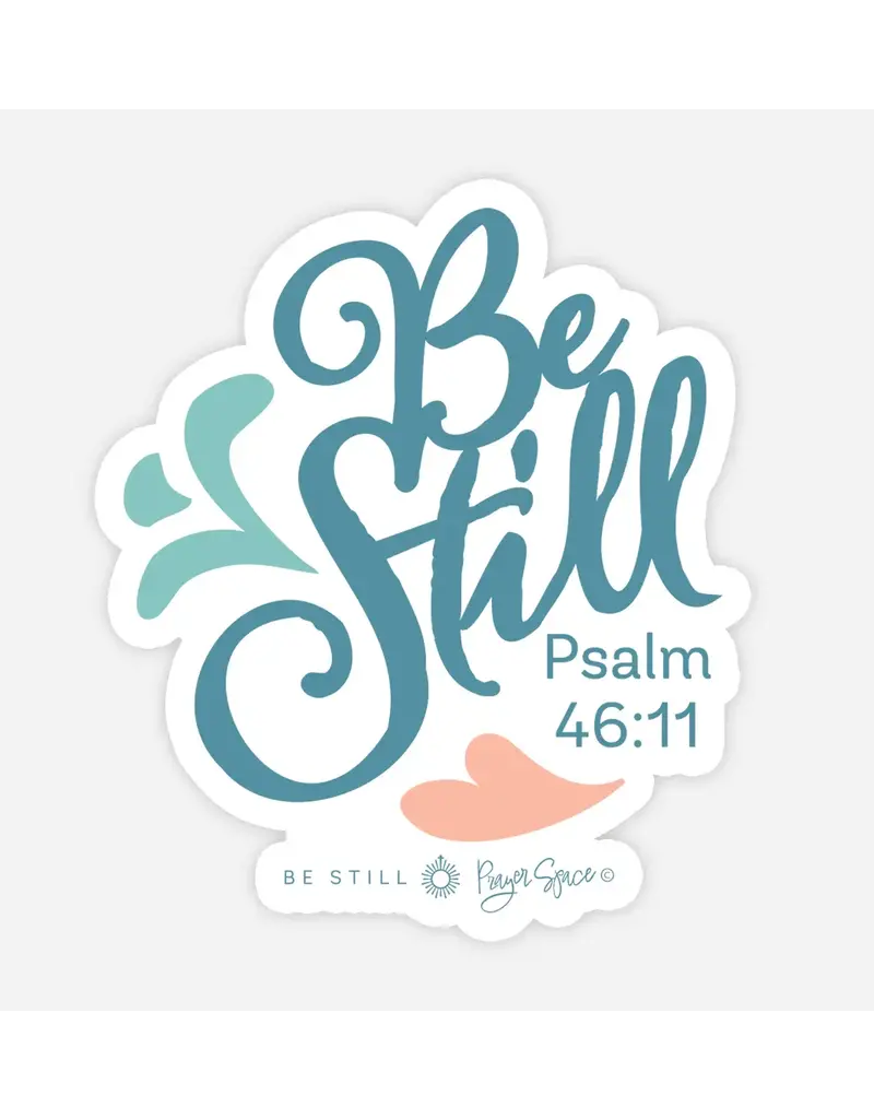 Be Still Prayer Space Be Still Words Sticker with Card | Be Still Prayer Space