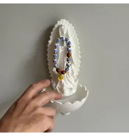 Be Still Prayer Space Blue Porcelain Rosary Bracelet | Be Still Prayer Space