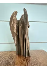 Be Still Prayer Space 3D Printed 4" St. Michael and Shield Statue | Gold