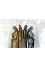 Be Still Prayer Space 3D Printed 4" St. Michael and Shield Statue | Gold