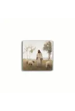 Sincere Surroundings Coaster-Jesus & Sheep (4 x 4)