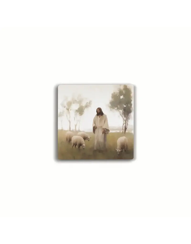 Sincere Surroundings Coaster-Jesus & Sheep (4 x 4)