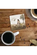Sincere Surroundings Coaster-Jesus & Sheep (4 x 4)