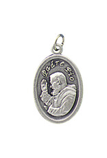 Religious Art Inc Padre Pio Oxidized Medal