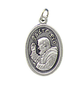 Religious Art Inc Padre Pio Oxidized Medal