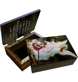 Catholic to the Max Guardian Angel on the Perilous Bridge Keepsake Box