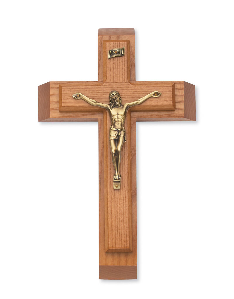 McVan 12" Walnut Crucifix Sick Call Set