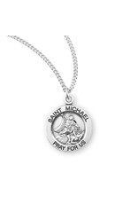 HMH Religious Sterling Silver St. Michael Archangel Medal