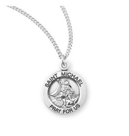 HMH Religious Sterling Silver St. Michael Archangel Medal