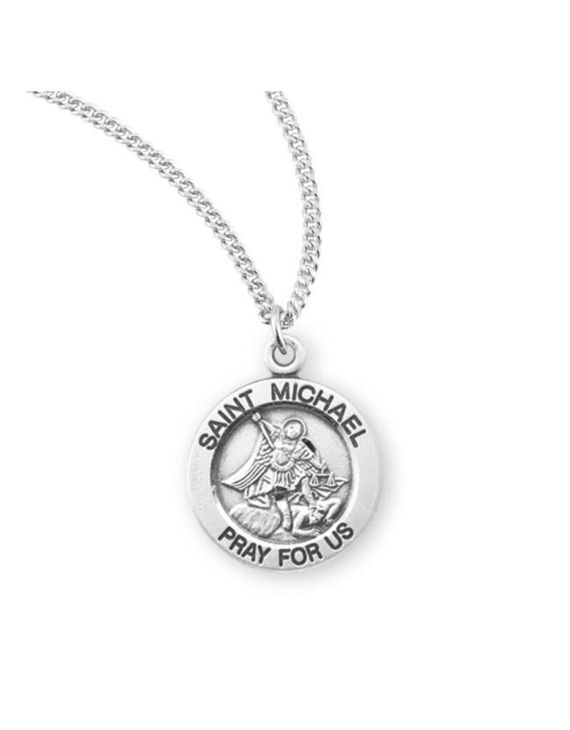 HMH Religious Sterling Silver St. Michael Archangel Medal