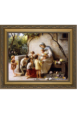 Catholic to the Max Adoration (Mary and Jesus with Children) by Guiseppe Magni Framed Art 11"x14"