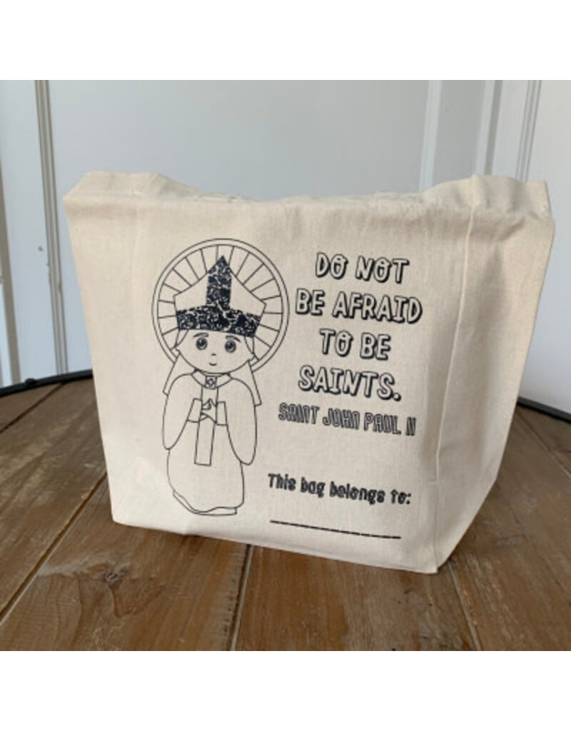 Meyer Market Designs Canvas Tote Bag: "Do Not Be Afraid To Be Saints" - St. John Paul II