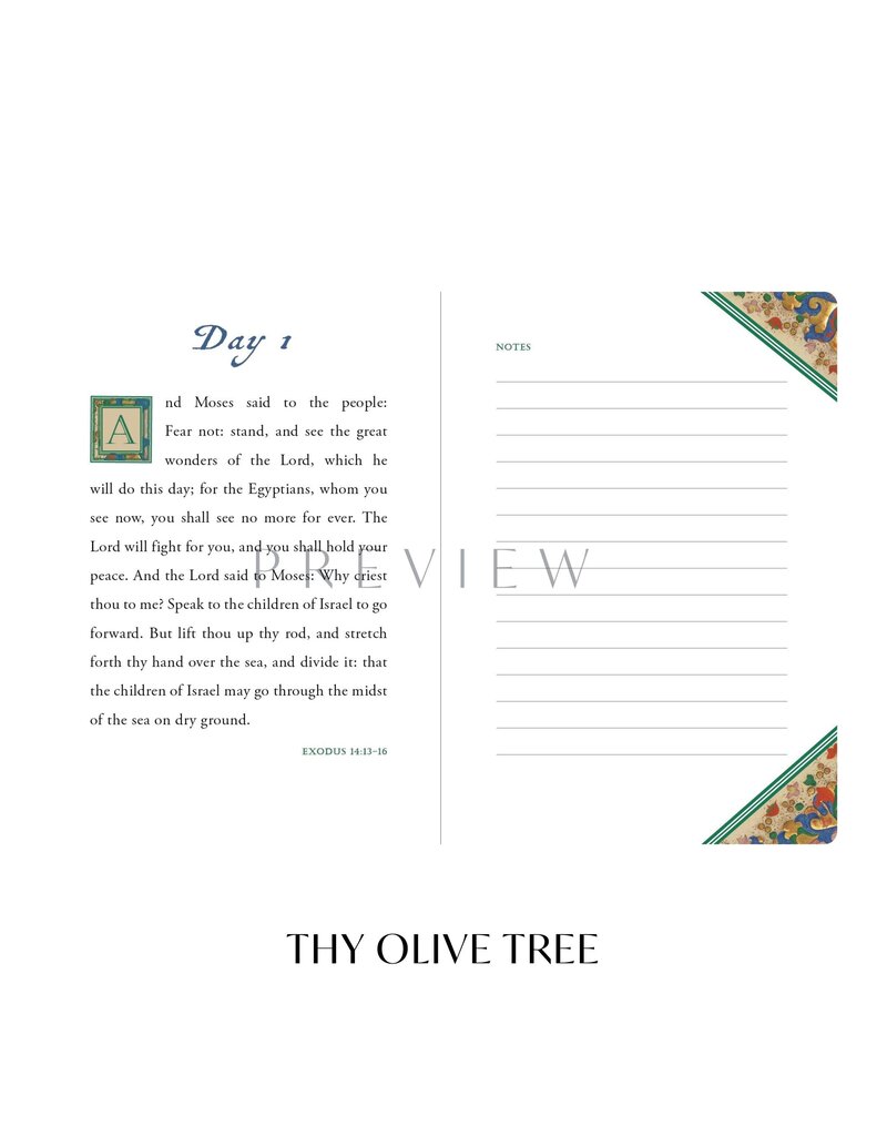 Thy Olive Tree Lectio Divina 30 Days of Peace Journal