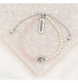 My Saint My Hero Mother Mary, Mother Me Blessing Bracelet- Silver/ Swarovski