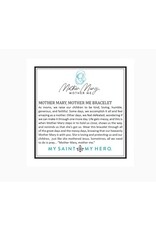 My Saint My Hero Mother Mary, Mother Me Blessing Bracelet- Silver/ Swarovski