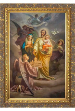 Catholic to the Max 8 x 12  Joseph, Patron of the Church - Ornate Gold Framed Art