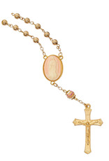 McVan Our Lady of Guadalupe Cameo Auto Rosary 6mm